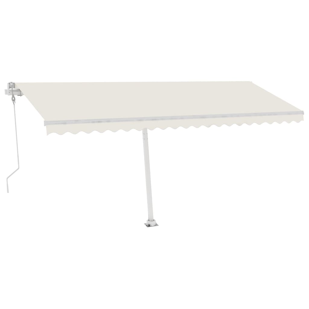 VidaXL Luifel vrijstaand automatisch 500x300 cm crèmekleurig