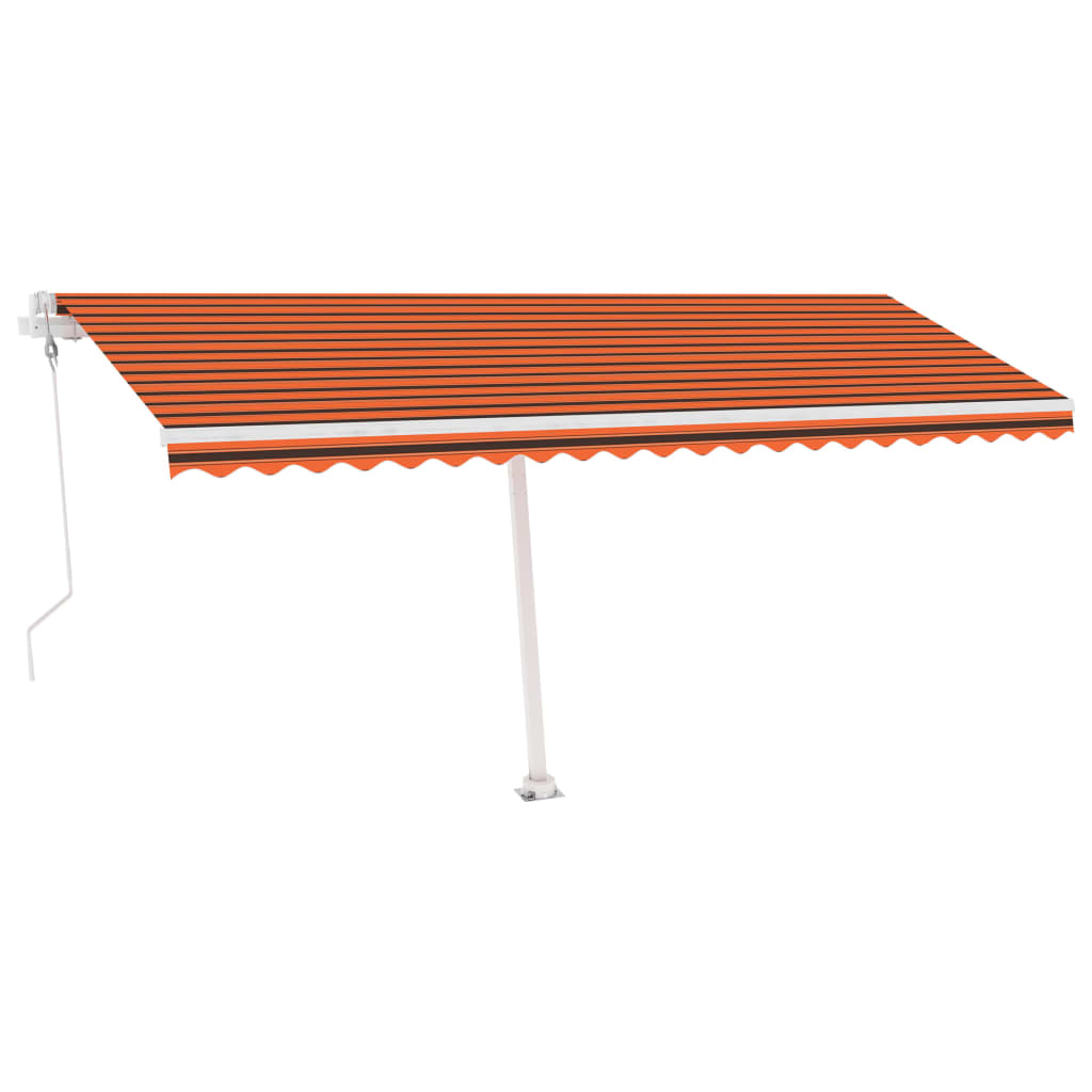 VidaXL Luifel vrijstaand automatisch 500x300 cm oranje en bruin