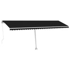 VidaXL Luifel vrijstaand handmatig uittrekbaar 600x350 cm antraciet