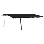 VidaXL Luifel automatisch met LED en windsensor 500x350 cm antraciet