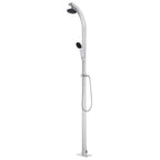 Vidaxl buitendouche met bruine basis 220 cm aluminium