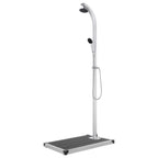 Vidaxl buitendouche met grijze basis 220 cm aluminium