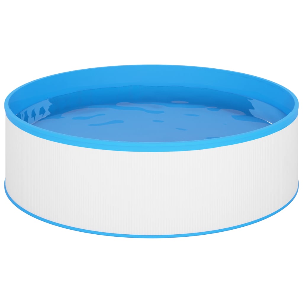 VidaXL Splasher pool met hangende skimmer en pomp 350x90 cm wit