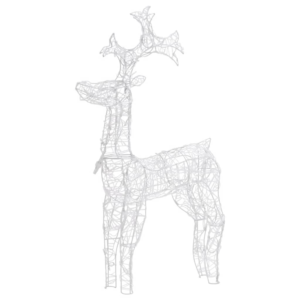 Vidaxl kerstversiering rendier 90 led's 60x16x100 cm acryl