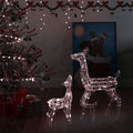 Vidaxl kerstversiering rendierfamilie 160 led's warmwit acryl