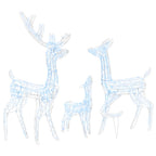 Vidaxl kerstversiering rendierfamilie 300 led's koudwit acryl