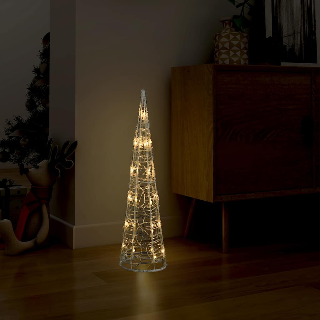 VidaXL Lichtkegel decoratief LED 60 cm warmwit acryl