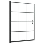 Vidaxl douchewand 100x140 cm esg zwart