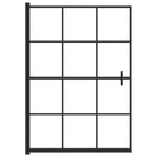 Vidaxl douchewand 100x140 cm esg zwart