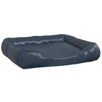 VidaXL Hondenmand 80x68x23 cm kunstleer donkerblauw