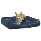 VidaXL Hondenmand 80x68x23 cm kunstleer donkerblauw