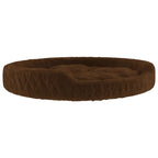 VidaXL Hondenmand 110x90x23 cm pluche bruin