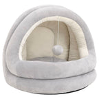 Vidaxl kattenmand 40x40x35 cm grijs en crèmekleurig