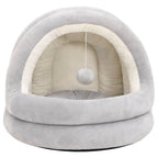 Vidaxl kattenmand 40x40x35 cm grijs en crèmekleurig