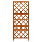 Vidaxl latwerk met schappen 55x30x140 cm massief vurenhout