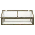 VidaXL Broeikas 114x80x50 cm vurenhout grijs