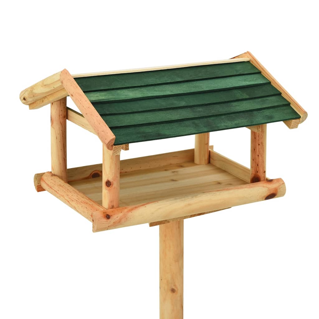 Vidaxl vogelvoeder met standaard 37x28x100 cm massief vurenhout