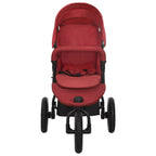 Vidaxl kinderwagen staal rood