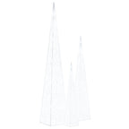 Vidaxl lichtkegelset decoratief led 60 90 120 cm acryl koudwit