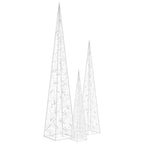 Vidaxl lichtkegelset decoratief led 60 90 120 cm acryl meerkleurig