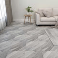 Vidaxl vloerplanken 20 st zelfklevend 1,86 m² pvc gestreept grijs