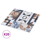 Vidaxl vloerplanken 20 st zelfklevend 1,86 m² pvc effen patroon