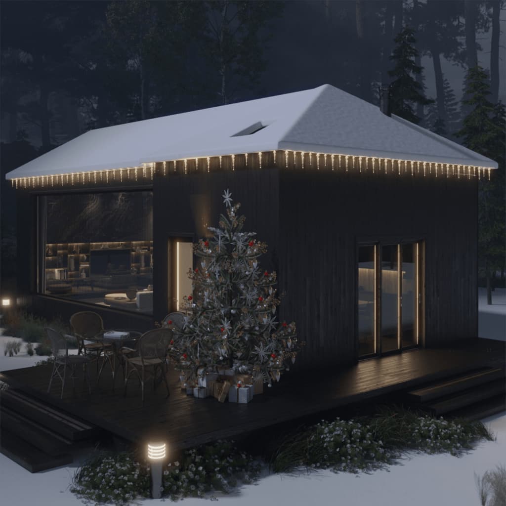 VidaXL Kerstverlichting ijspegel met 40 LED's acryl warmwit