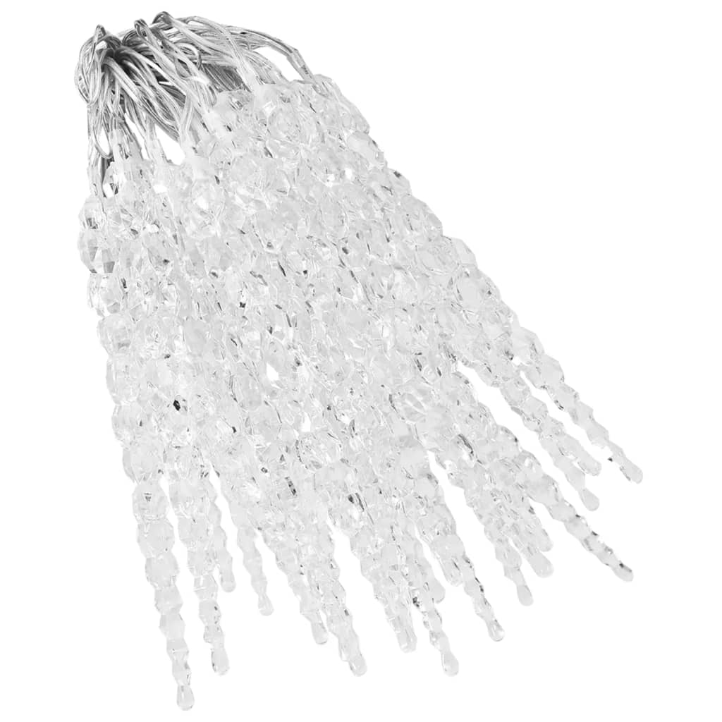 VidaXL Kerstverlichting ijspegel met 40 LED's acryl koudwit