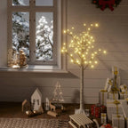 Vidaxl kerstboom wilg met 120 warmwitte led's binnen en buiten 1,2 m