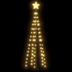 VidaXL Kegelkerstboom 70 warmwitte LED's 50x120 cm