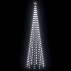 Vidaxl kegelkerstboom 752 koudwitte led's 160x500 cm