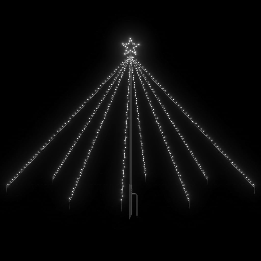 VidaXL Kerstboomverlichting waterval met 400 LED's binnen buiten 2,5 m