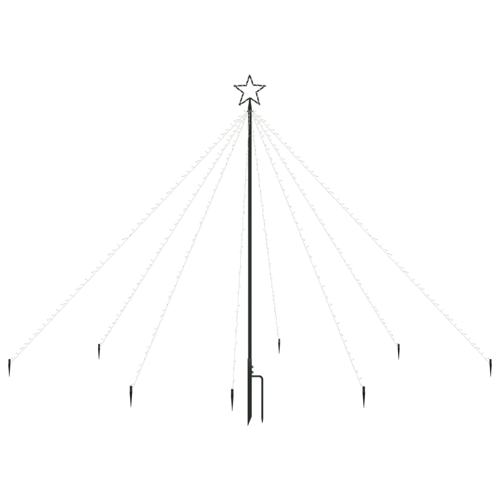 VidaXL Kerstboomverlichting 400 LED's binnen buiten 2,5 m blauw