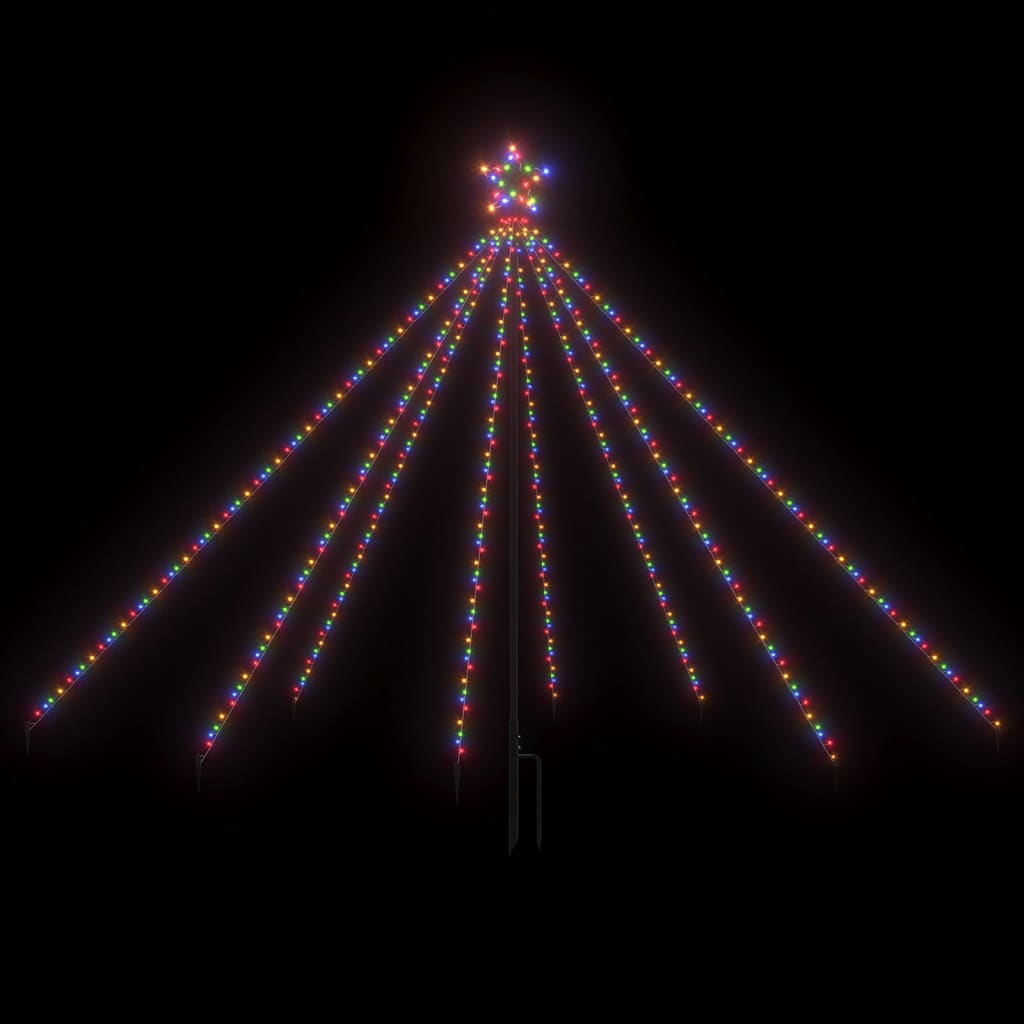 VidaXL Kerstboomverlichting 400 LED's binnen buiten 2,5 m meerkleurig