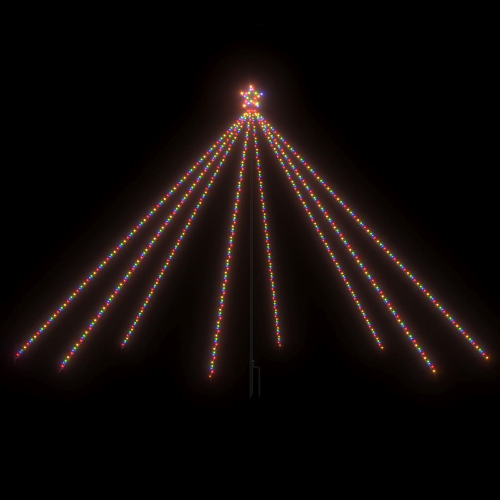 VidaXL Kerstboomverlichting 576 LED's binnen buiten 3,6 m meerkleurig