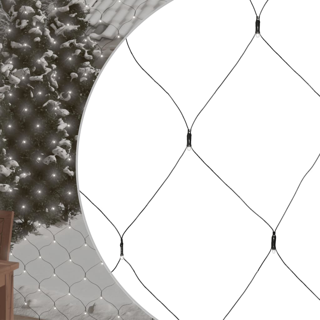 Vidaxl kerstnetverlichting 306 led's binnen en buiten 3x3 m koudwit