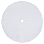 Vidaxl kerstboomrok wit 150 cm imitatiebont