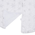 Vidaxl luxe kerstboomrok wit 122 cm imitatiebont