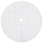Vidaxl luxe kerstboomrok wit 150 cm imitatiebont