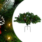 Vidaxl kerstdecoratie met verlichting 40 cm pvc groen
