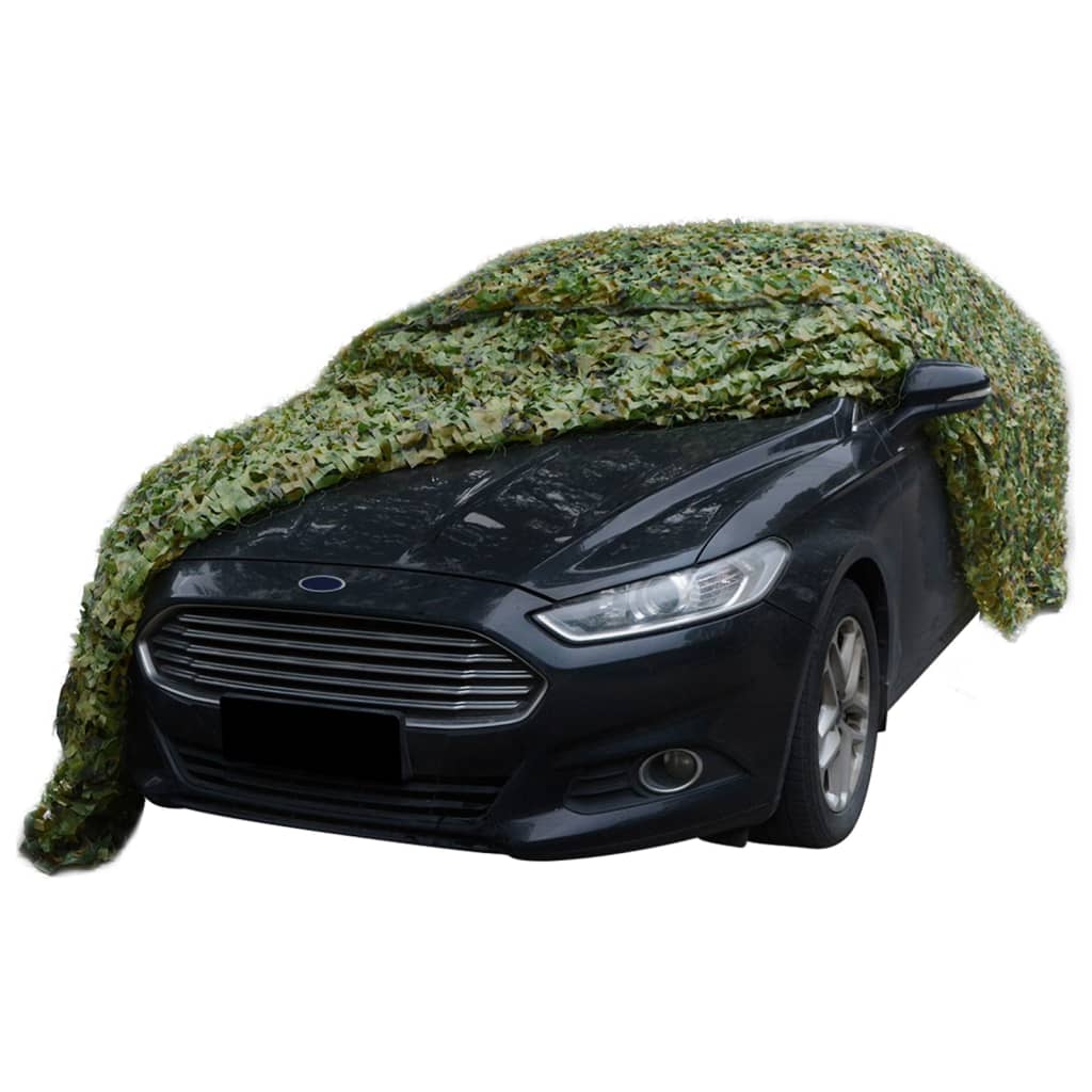 Vidaxl camouflagenet met opbergtas 2x3 m groen