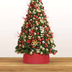 VidaXL Kerstboomrok Ø54x19,5 cm rood