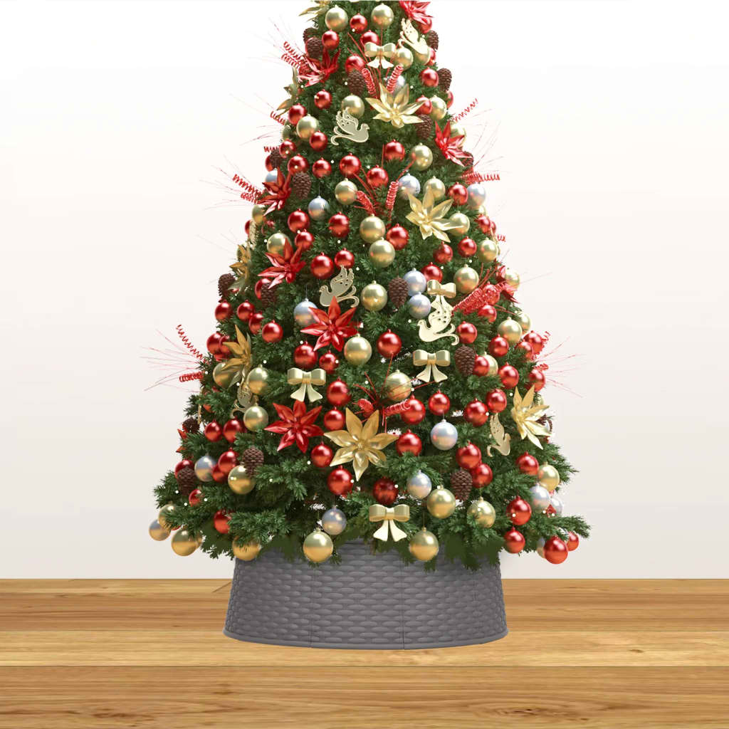 VidaXL Kerstboomrok Ø54x19,5 cm bruin