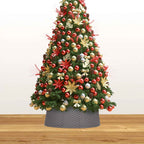 VidaXL Kerstboomrok Ø54x19,5 cm bruin