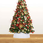 VidaXL Kerstboomrok Ø65x19,5 cm wit