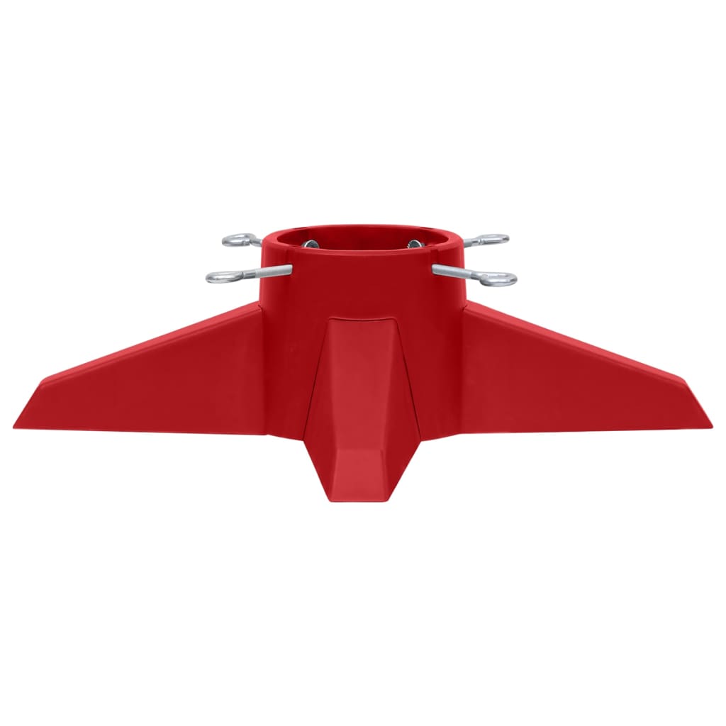 VidaXL Kerstboomstandaard 55,5x55,5x15 cm rood