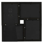Vidaxl fotolijst voor 4x(10x15 cm) foto mdf zwart