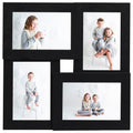 Vidaxl fotolijst voor 4x(13x18 cm) foto mdf zwart