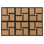Vidaxl fotolijst voor 24x(10x15 cm) foto mdf zwart