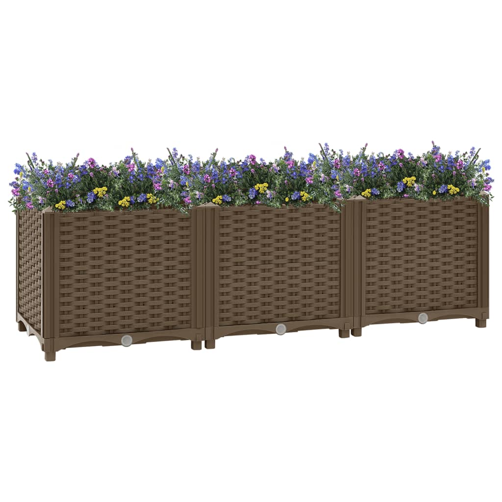 Vidaxl verhoogd bed 120x40x38 cm polypropyleen